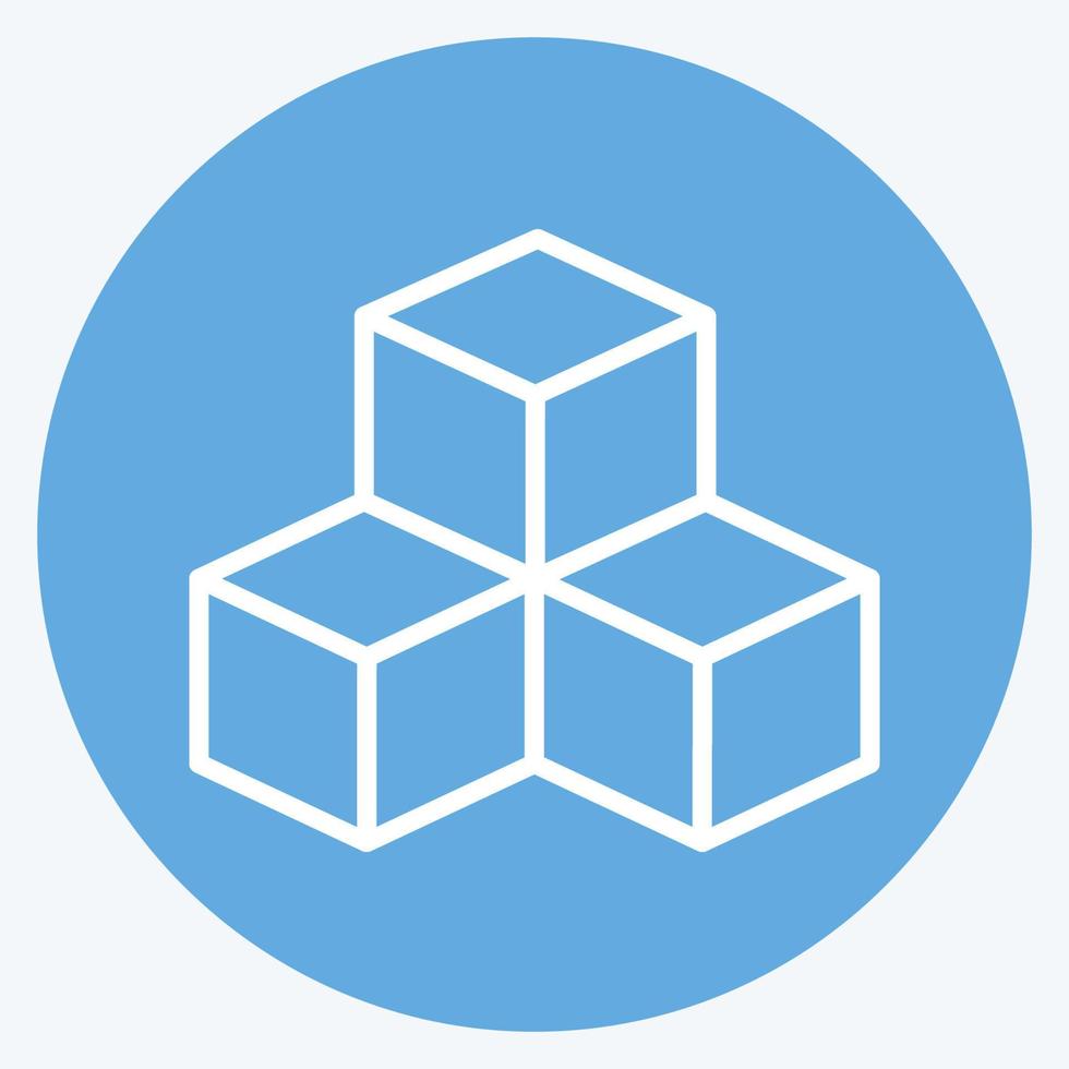 Icon Infrastructure. suitable for Community symbol. blue eyes style. simple design editable. design template vector. simple symbol illustration vector