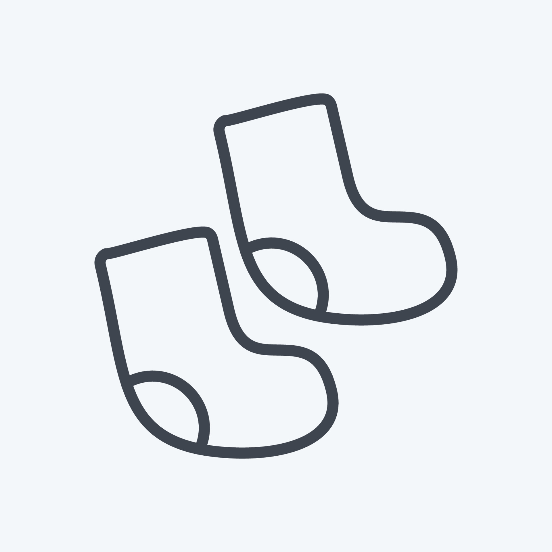 Baby socks icon, outline style - Stock Illustration [26299360] - PIXTA