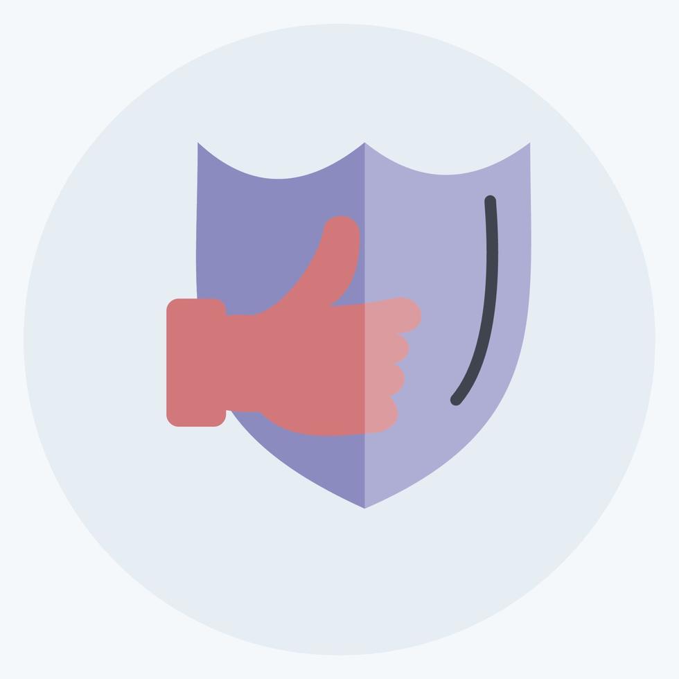 Icon Reliable. suitable for Feedback symbol. Flat Style. simple design editable. design template vector. simple symbol illustration vector