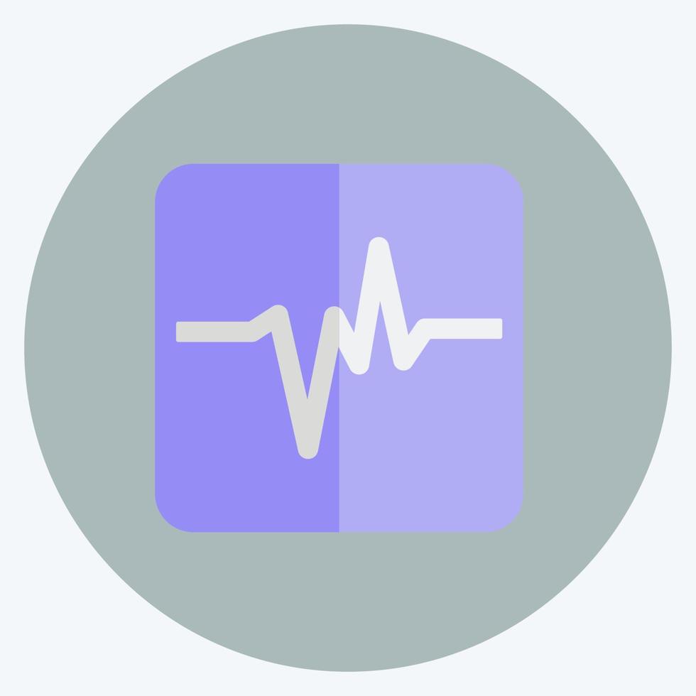 Icon Earthquake Reading. suitable for disasters symbol. flat style. simple design editable. design template vector. simple symbol illustration vector