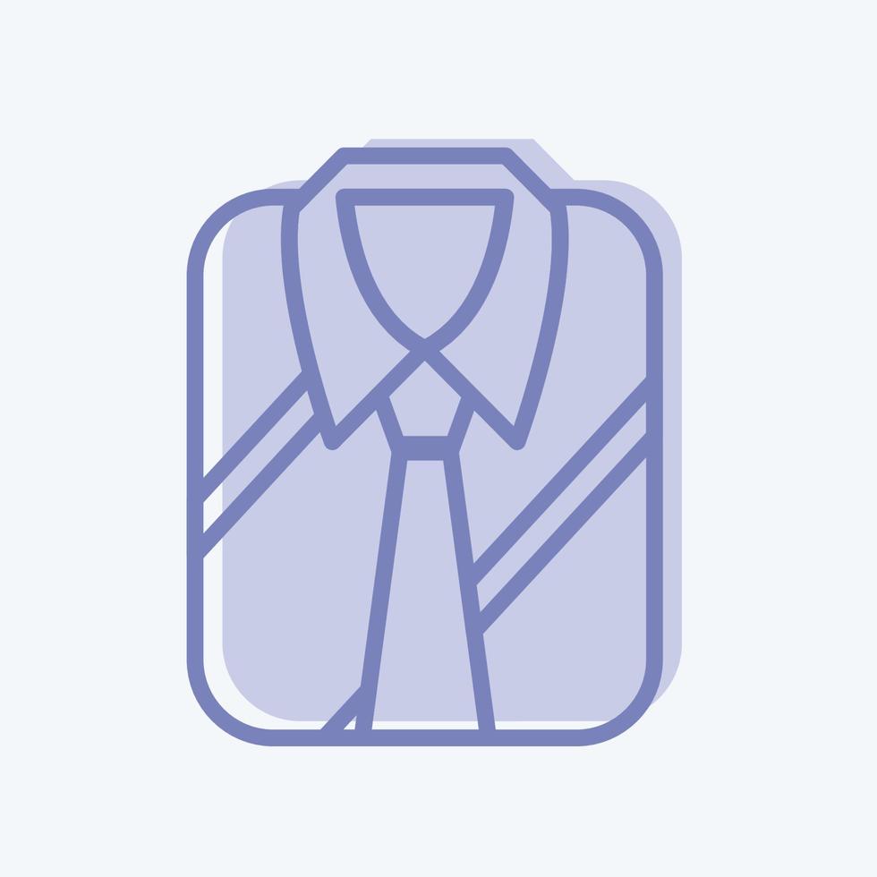 camisa formal de icono. adecuado para el símbolo de accesorios masculinos. estilo de dos tonos. diseño simple editable. vector de plantilla de diseño. ilustración de símbolo simple