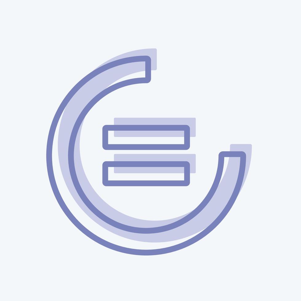 Icon Reduced Inequality. suitable for Community symbol. two tone style. simple design editable. design template vector. simple symbol illustration vector