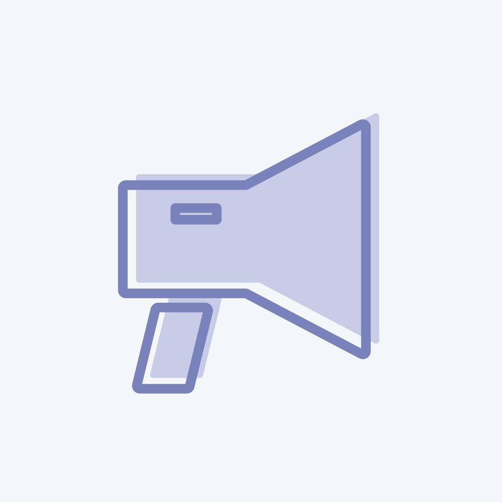 Icon Digital Marketing. suitable for Education symbol. two tone style. simple design editable. design template vector. simple symbol illustration vector