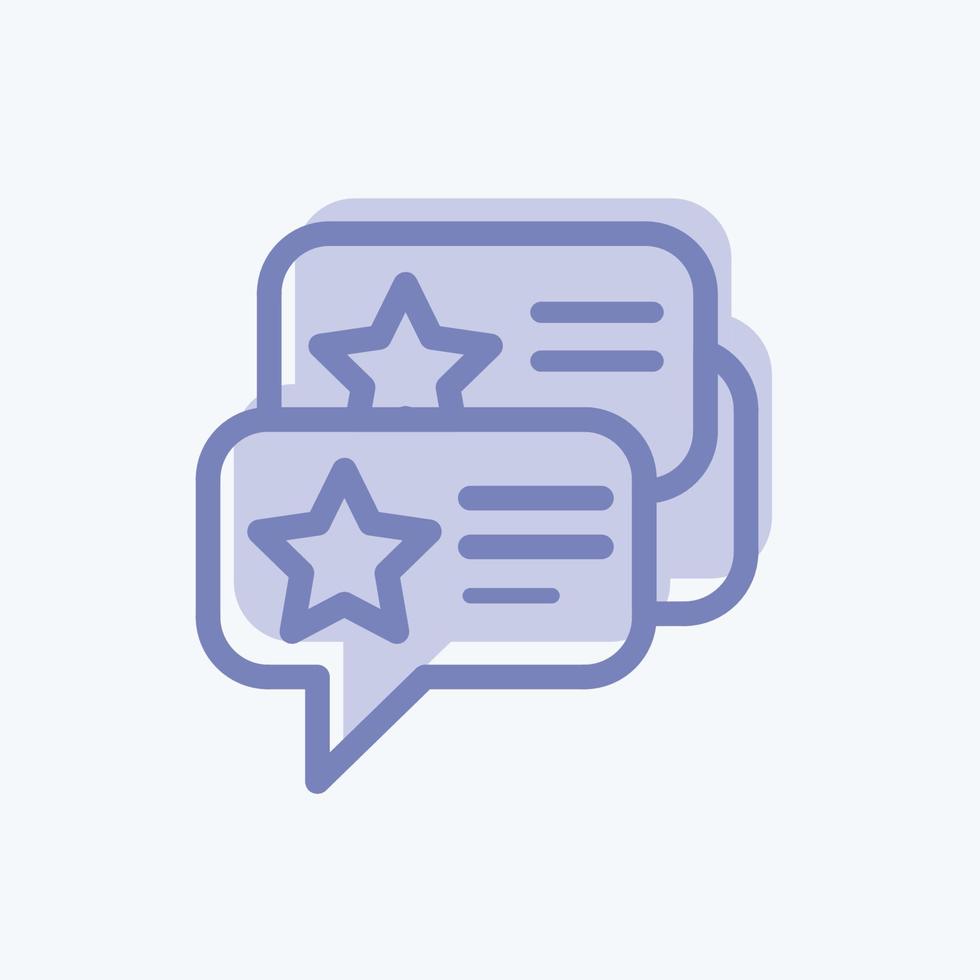 Icon Testimonials. suitable for Feedback symbol. two tone style. simple design editable. design template vector. simple symbol illustration vector