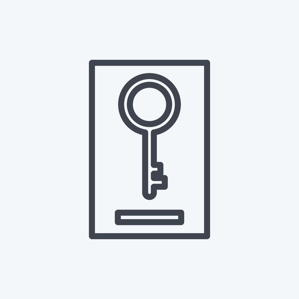 Icon Keywording. suitable for digital web symbol. line style. simple design editable. design template vector. simple symbol illustration vector