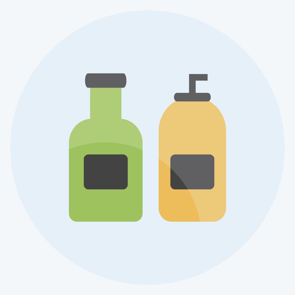 Icon Cream Bottles. suitable for Spa symbol. flat style. simple design editable. design template vector. simple symbol illustration vector