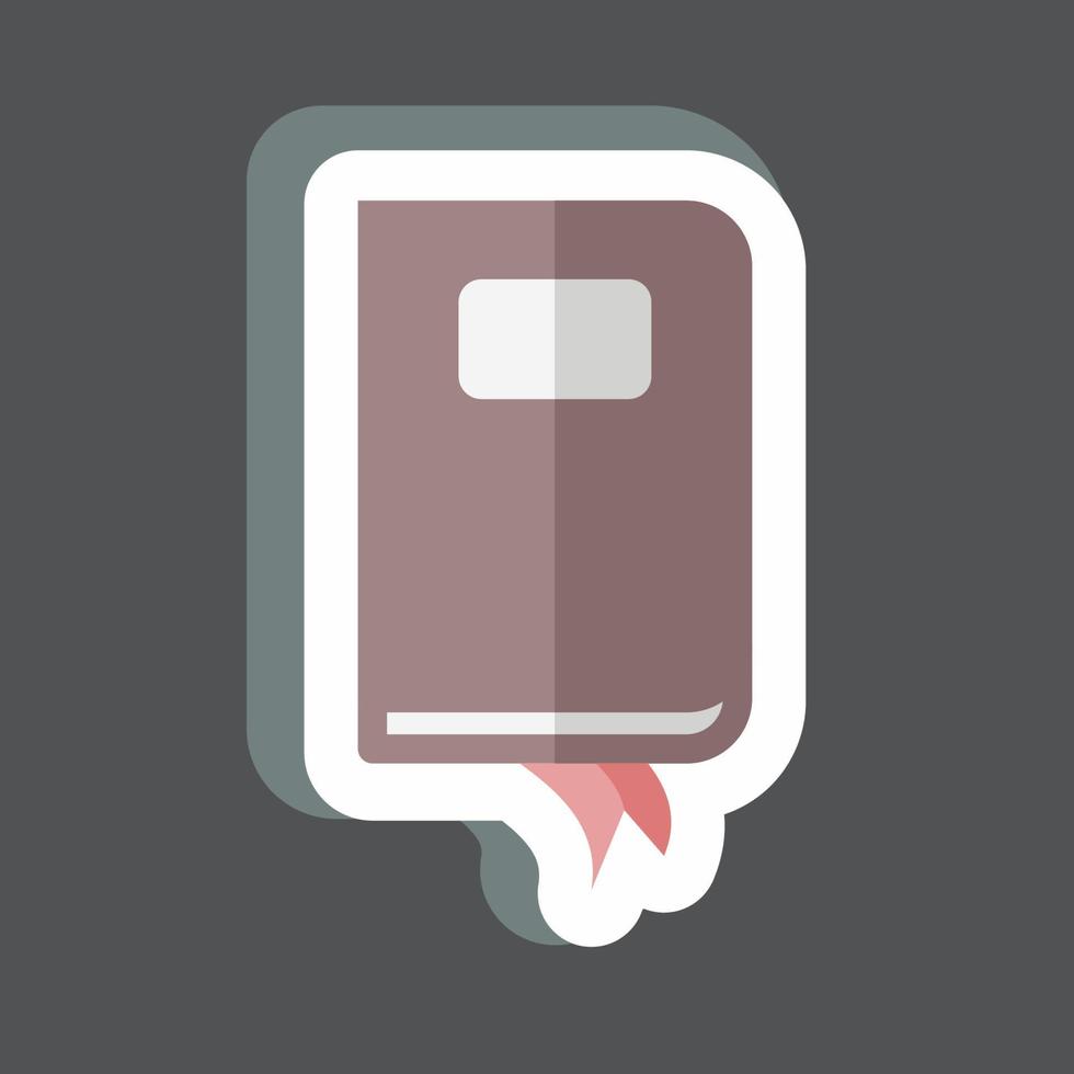 Sticker Notebook. suitable for Web Interface symbol. simple design editable. design template vector. simple symbol illustration vector