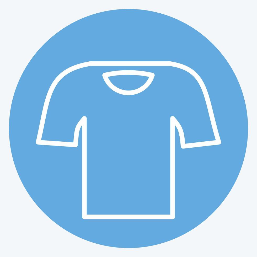 Icon T Shirt. suitable for men accessories symbol. blue eyes style. simple design editable. design template vector. simple symbol illustration vector