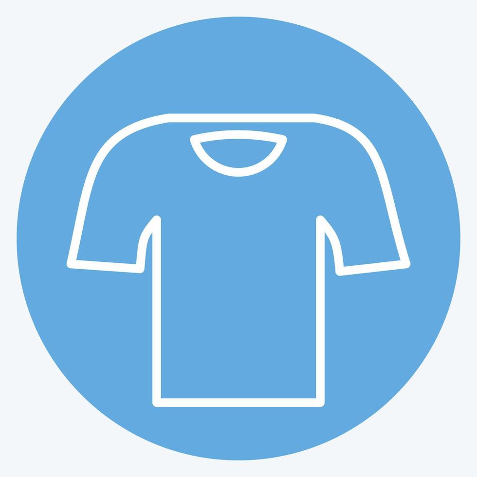 camiseta de icono. adecuado para el símbolo de accesorios masculinos. estilo de ojos azules. diseño simple editable. vector de plantilla de diseño. ilustración de símbolo simple