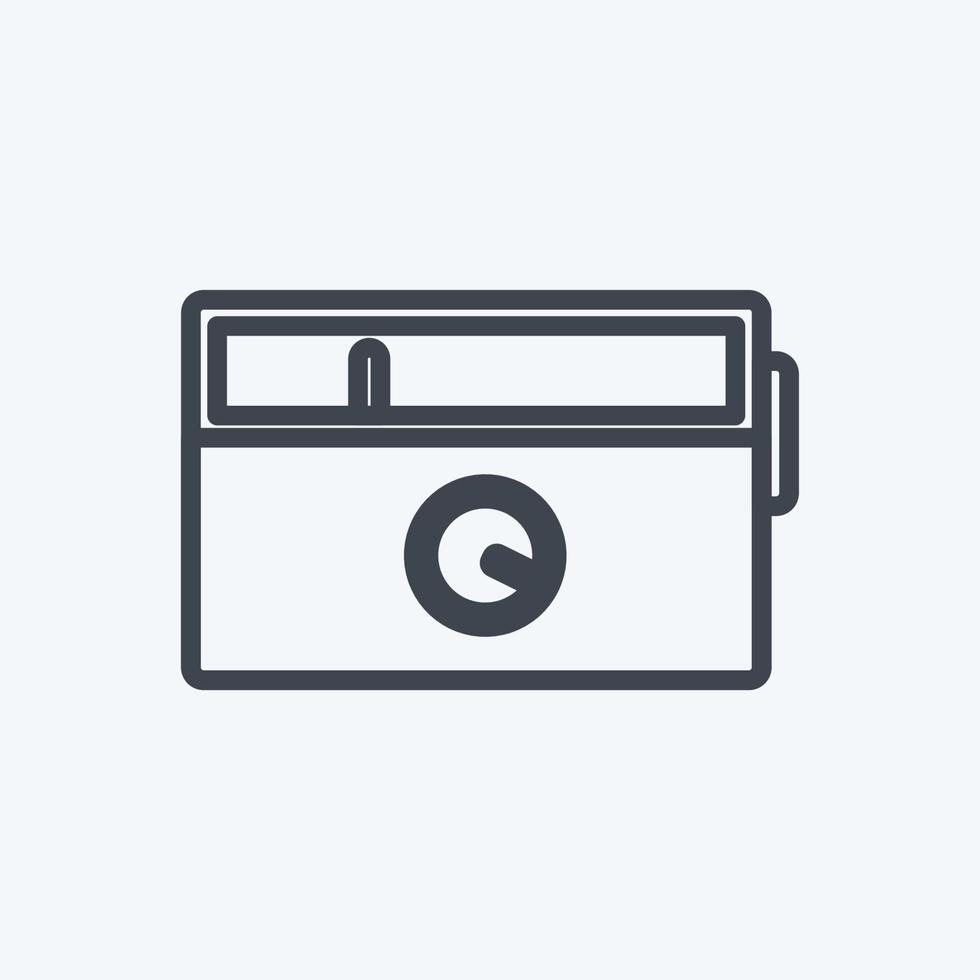Icon Radio Set. suitable for Home symbol. line style. simple design editable. design template vector. simple symbol illustration vector