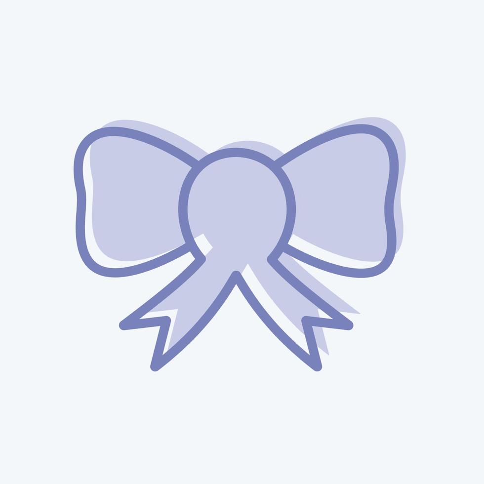 Icon Bow. suitable for Wedding symbol. two tone style. simple design editable. design template vector. simple symbol illustration vector