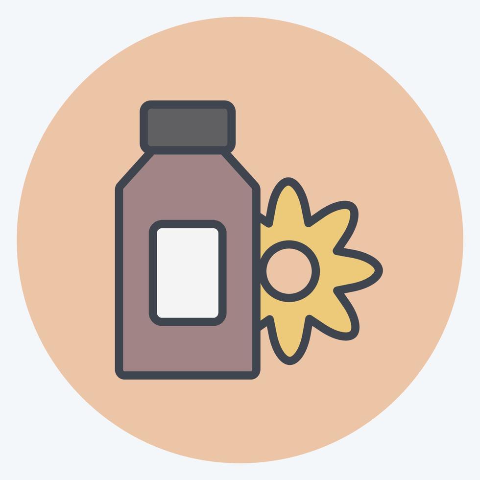 Icon Scented Lotion. suitable for Spa symbol. color mate style. simple design editable. design template vector. simple symbol illustration vector