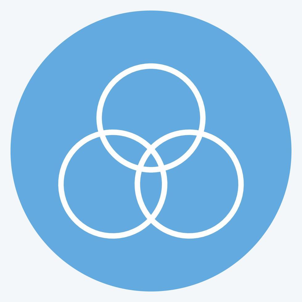 Icon Partnership. suitable for Community symbol. blue eyes style. simple design editable. design template vector. simple symbol illustration vector