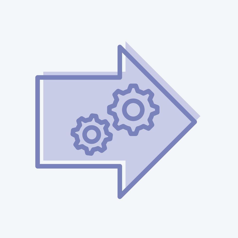 Icon Practical Learning. suitable for Community symbol. two tone style. simple design editable. design template vector. simple symbol illustration vector