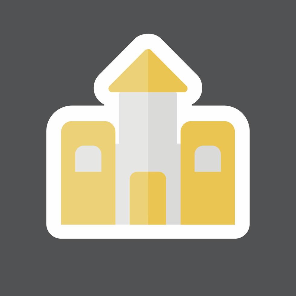 Sticker Castle. suitable for Toy symbol. simple design editable. design template vector. simple symbol illustration vector