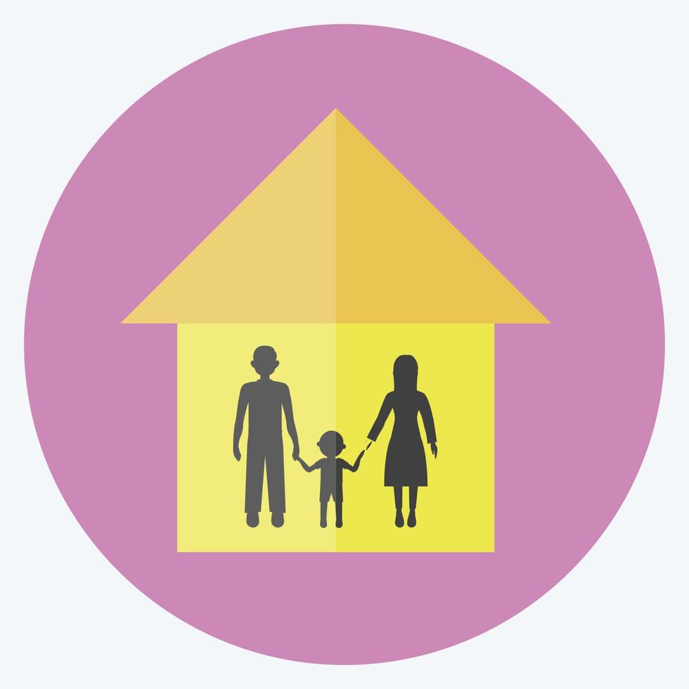 Icon Community Building. suitable for Community symbol. flat style. simple design editable. design template vector. simple symbol illustration vector