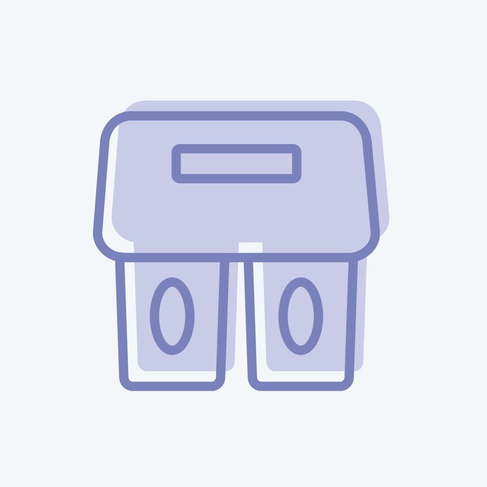 Icon Coffee Holder. suitable for Drink symbol. two tone style. simple design editable. design template vector. simple symbol illustration vector