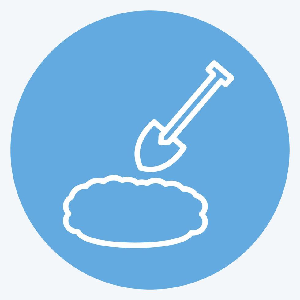 Icon Gardening. suitable for garden symbol. blue eyes style. simple design editable. design template vector. simple symbol illustration vector