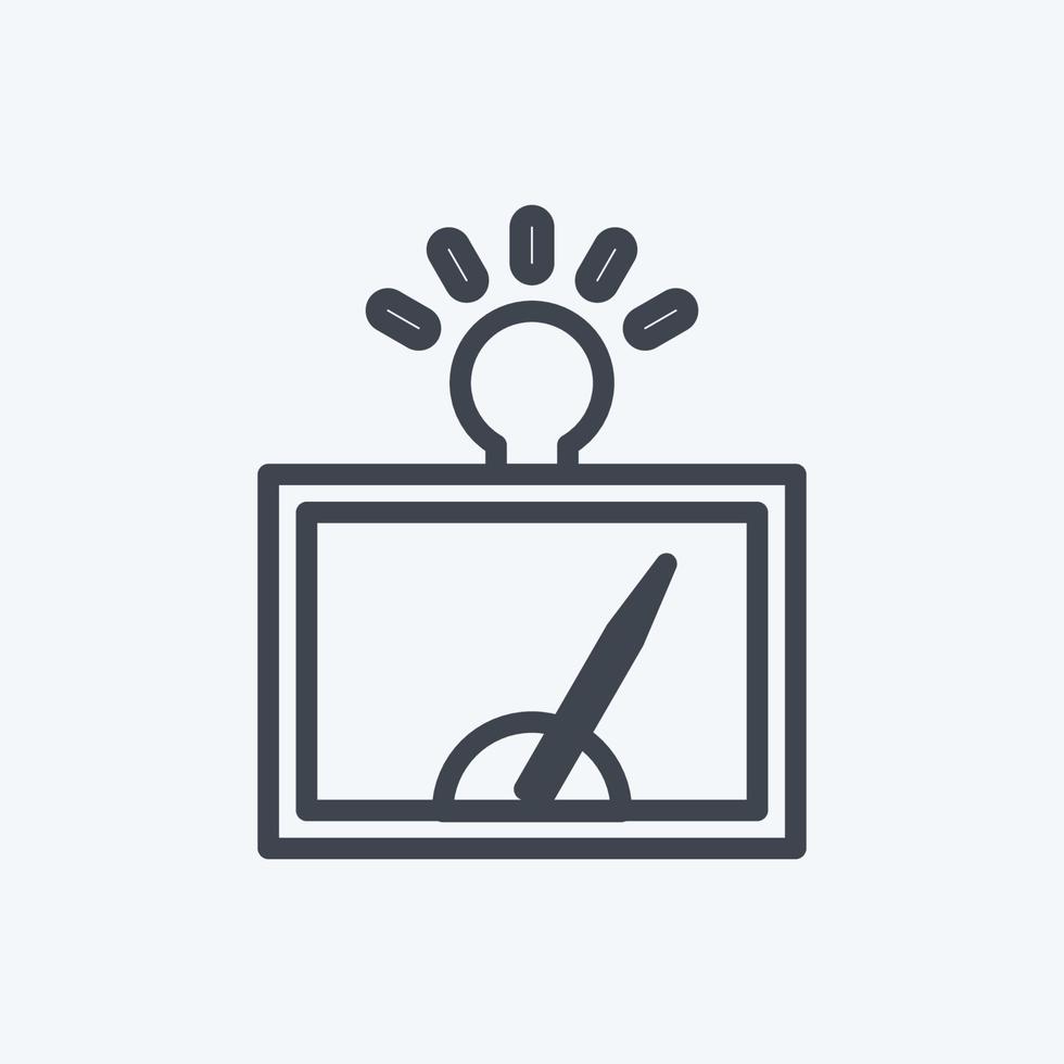 Icon Detection of Regularitie. suitable for data analytics symbol. line style. simple design editable. design template vector. simple symbol illustration vector