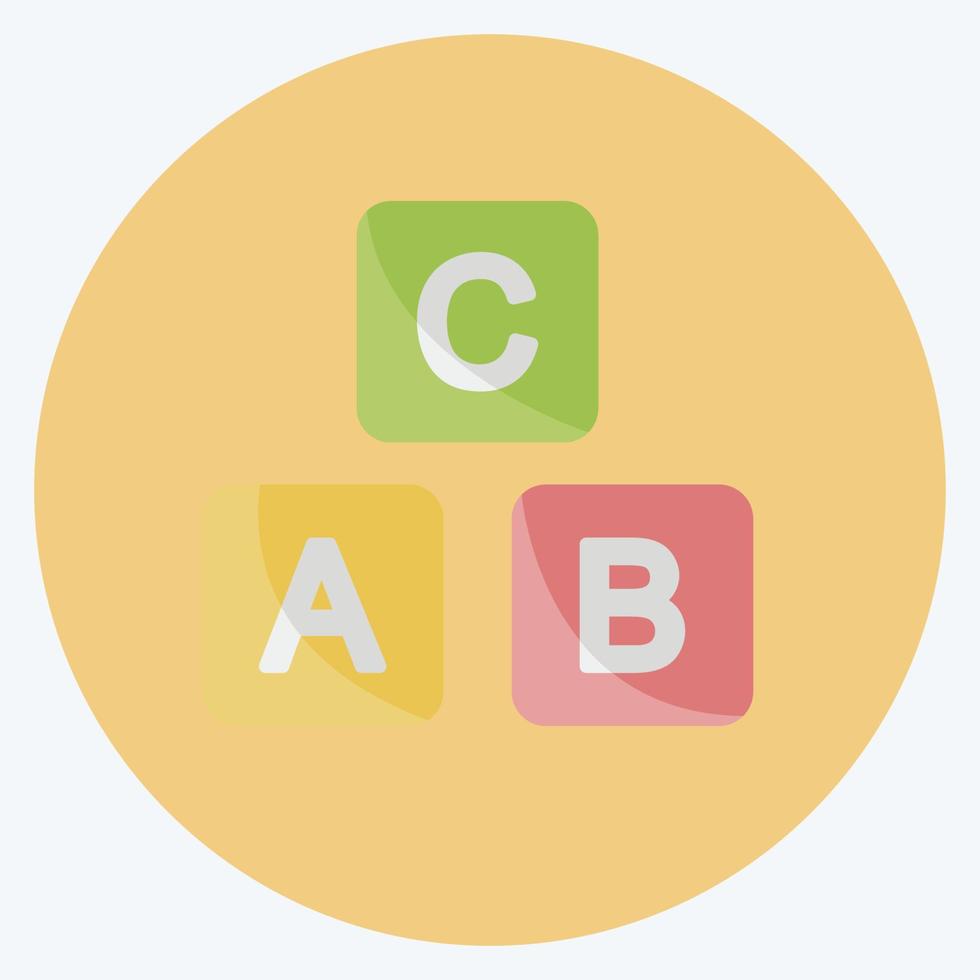bloques de iconos adecuado para el símbolo del bebé. estilo plano diseño simple editable. vector de plantilla de diseño. ilustración de símbolo simple