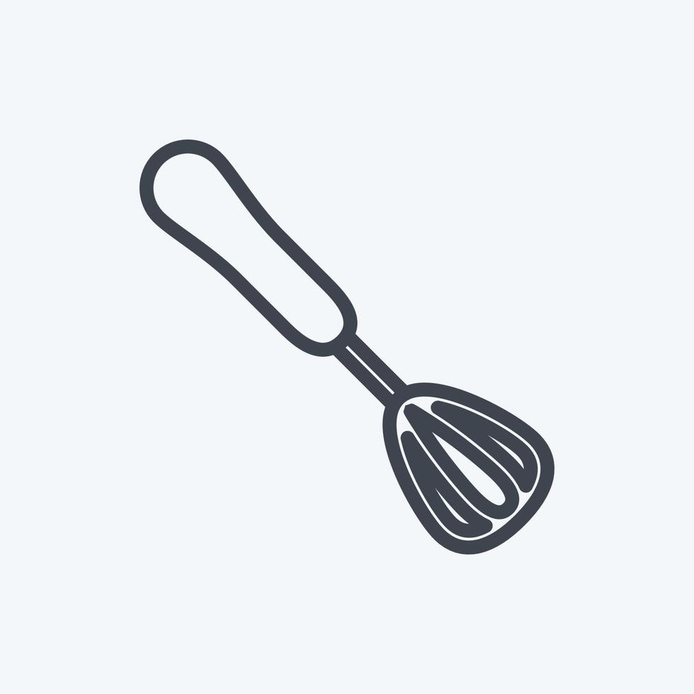 Icon Beater. suitable for Home symbol. line style. simple design editable. design template vector. simple symbol illustration vector