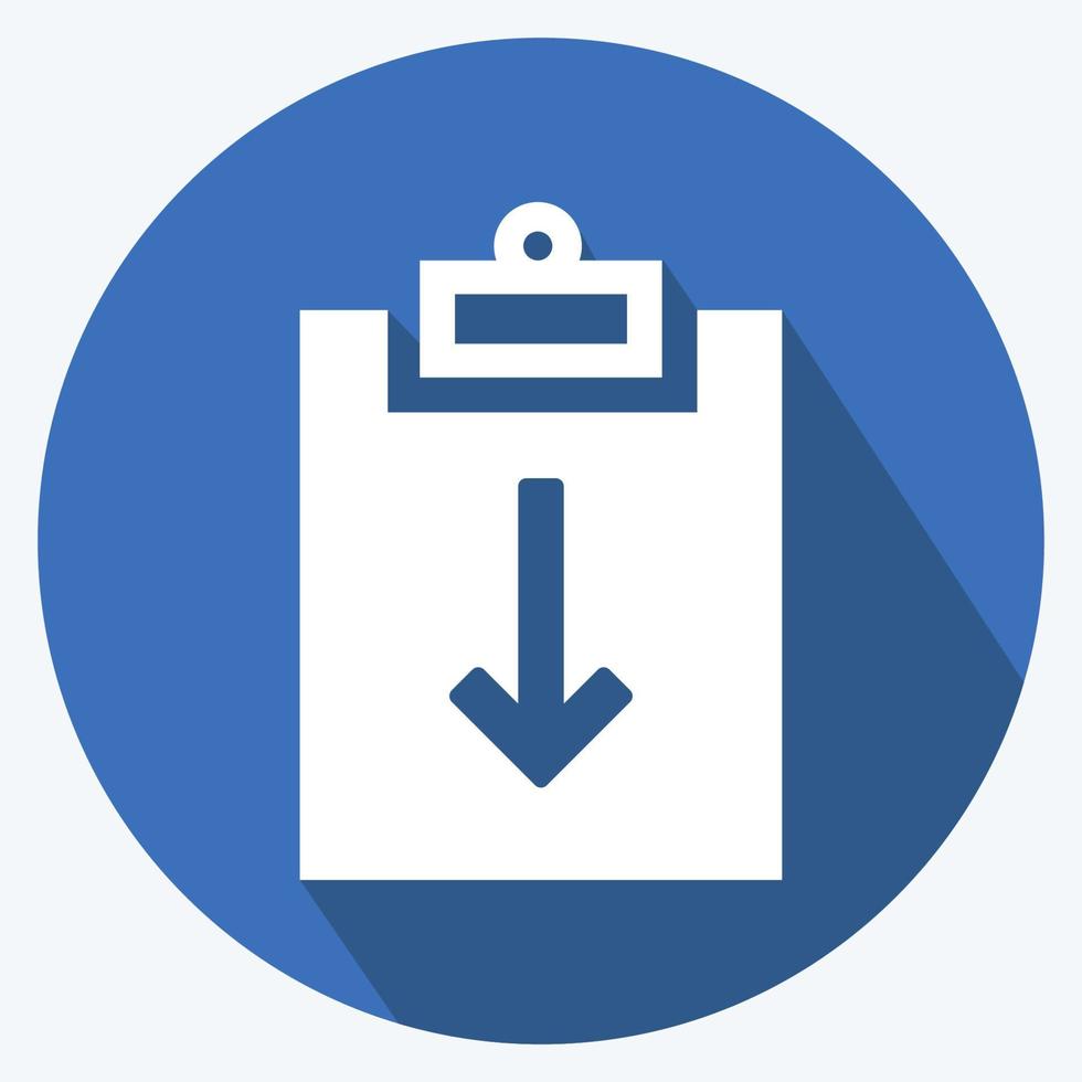 retorno de asignación de icono ii. adecuado para el símbolo de infografía. estilo de sombra larga. diseño simple editable. vector de plantilla de diseño. ilustración de símbolo simple