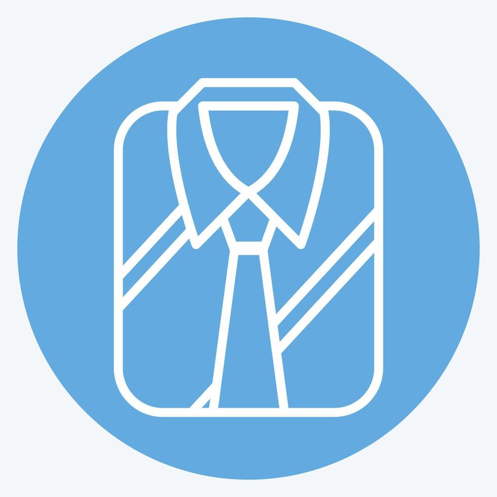Icon Formal Shirt. suitable for men accessories symbol. blue eyes style. simple design editable. design template vector. simple symbol illustration vector