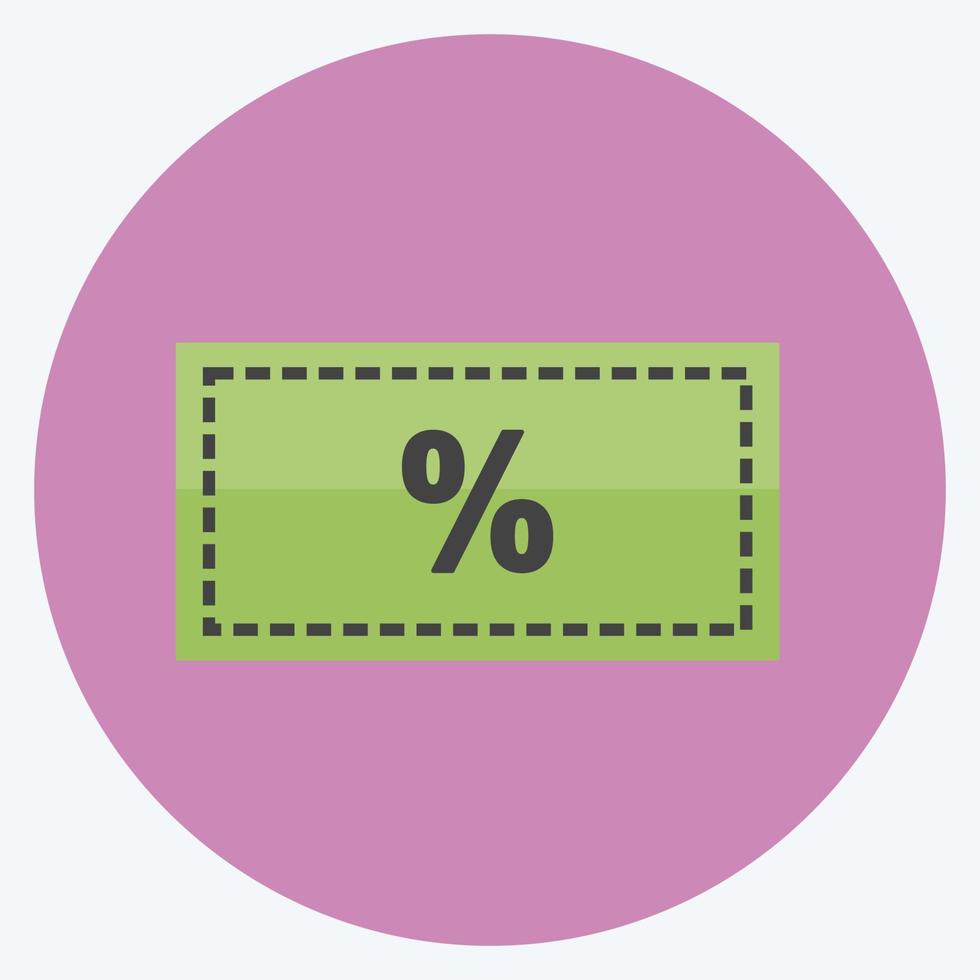 Icon Discount. suitable for digital web symbol. flat style. simple design editable. design template vector. simple symbol illustration vector