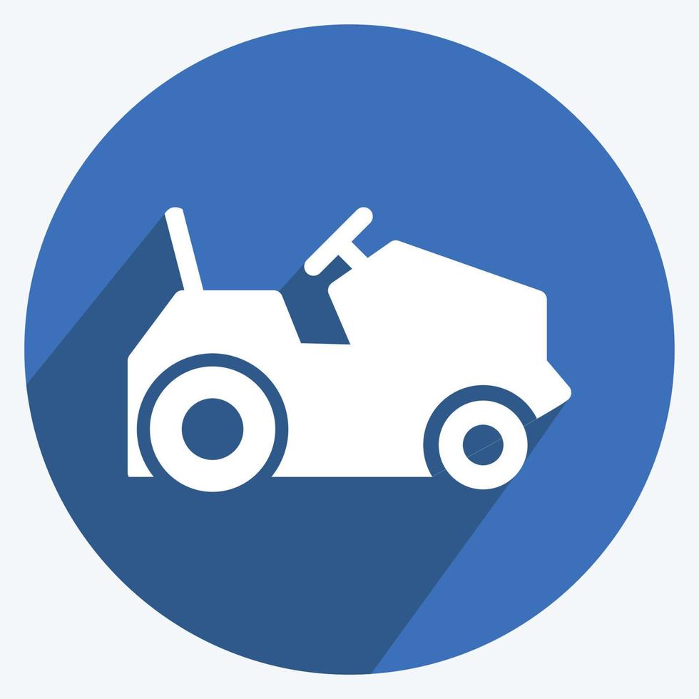 Icon Farm Vehicles. suitable for Garden symbol. long shadow style. simple design editable. design template vector. simple symbol illustration vector