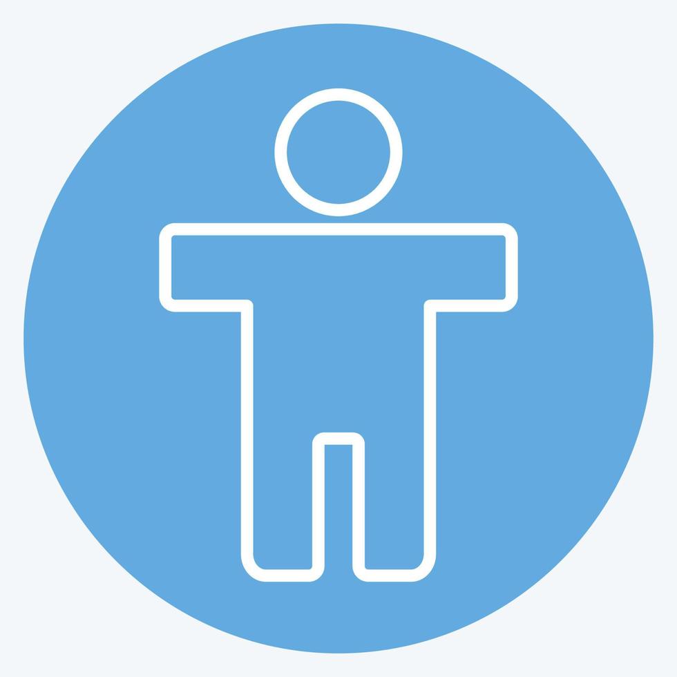 Icon Accessibility. suitable for Infographics symbol. blue eyes style. simple design editable. design template vector. simple symbol illustration vector