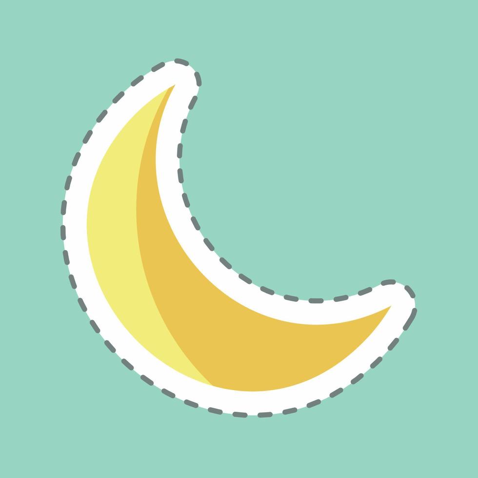 Sticker line cut Do not disturb. suitable for Mobile Apps symbol. simple design editable. design template vector. simple symbol illustration vector