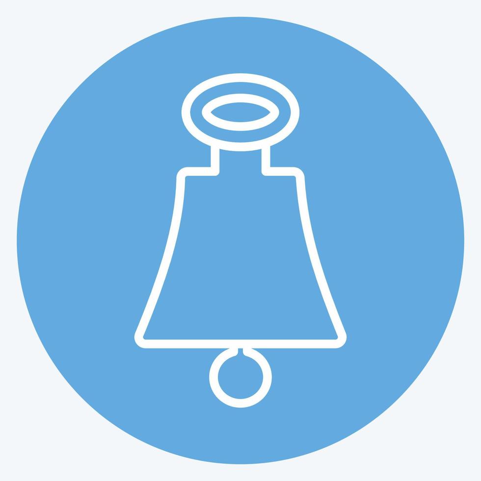Icon Bell. suitable for Sea symbol. blue eyes style. simple design editable. design template vector. simple symbol illustration vector