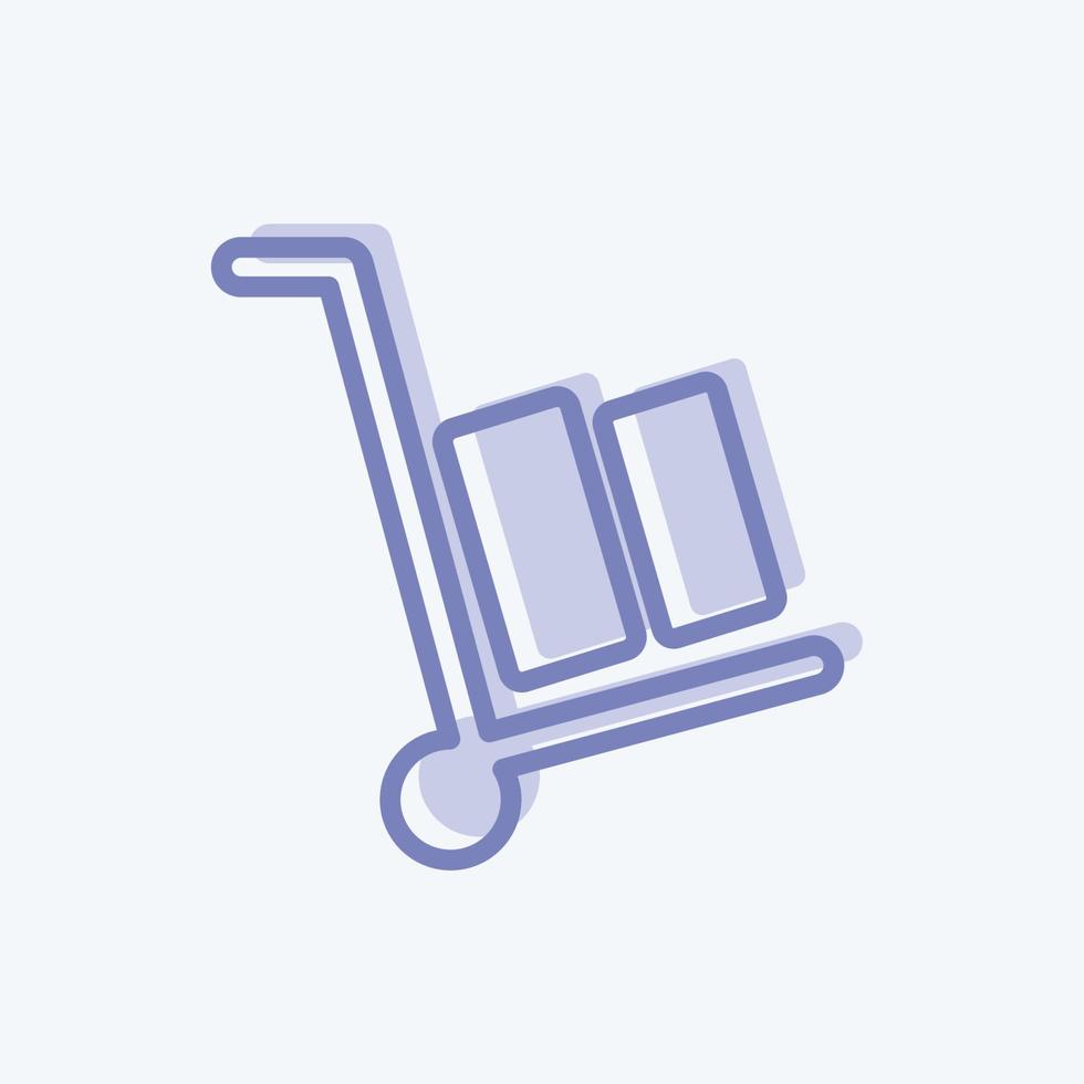 Icon Logistics. suitable for Education symbol. two tone style. simple design editable. design template vector. simple symbol illustration vector