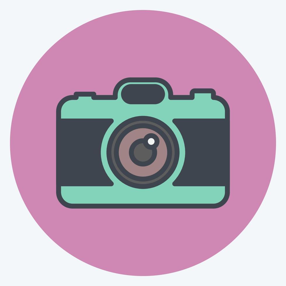 Icon Camera. suitable for Wedding symbol. color mate style. simple design editable. design template vector. simple symbol illustration vector