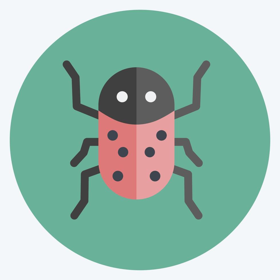 infestación de insectos icono. adecuado para el símbolo de desastres. estilo plano diseño simple editable. vector de plantilla de diseño. ilustración de símbolo simple