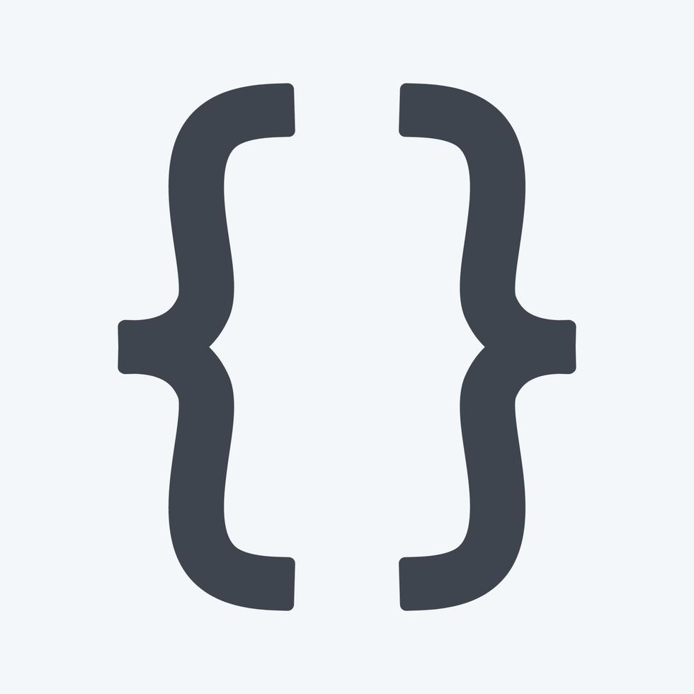 Icon Developer options. suitable for Mobile Apps symbol. glyph style. simple design editable. design template vector. simple symbol illustration vector