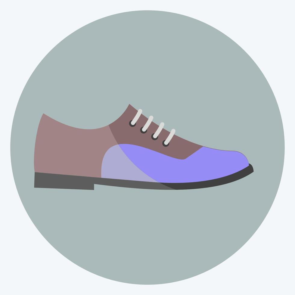 Icon Formal Shoes. suitable for men accessories symbol. flat style. simple design editable. design template vector. simple symbol illustration vector