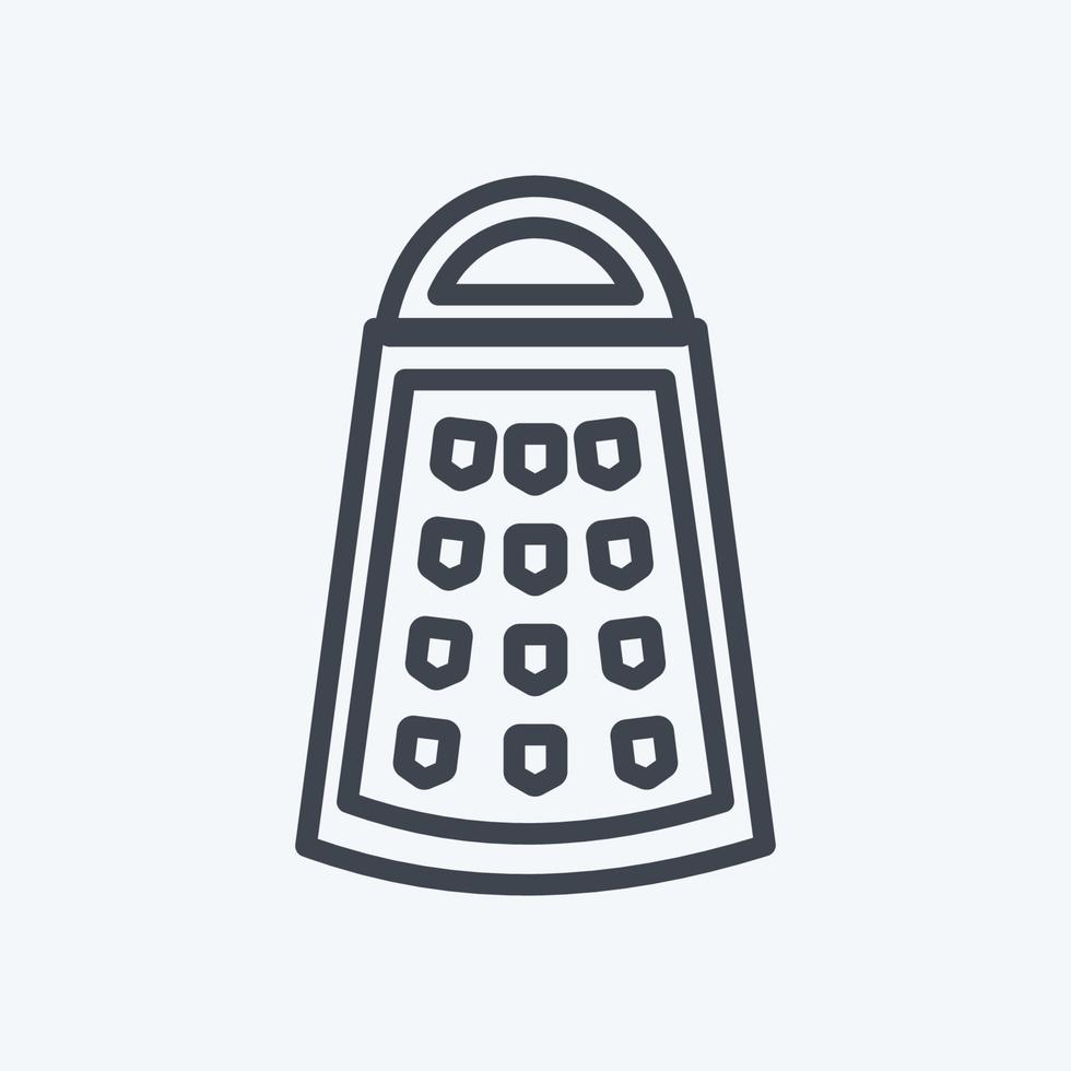Icon Grater. suitable for Home symbol. line style. simple design editable. design template vector. simple symbol illustration vector