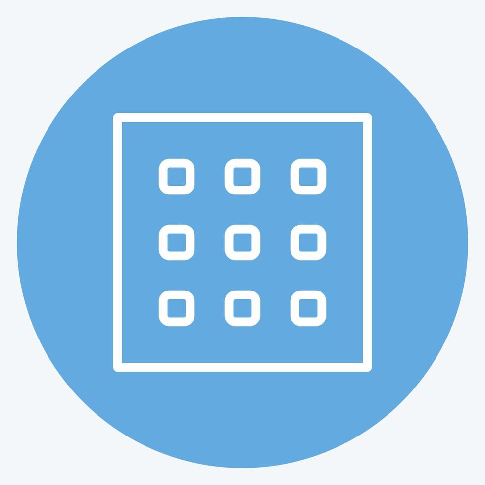 Icon Texture. suitable for Photo Editing symbol. blue eyes style. simple design editable. design template vector. simple symbol illustration vector