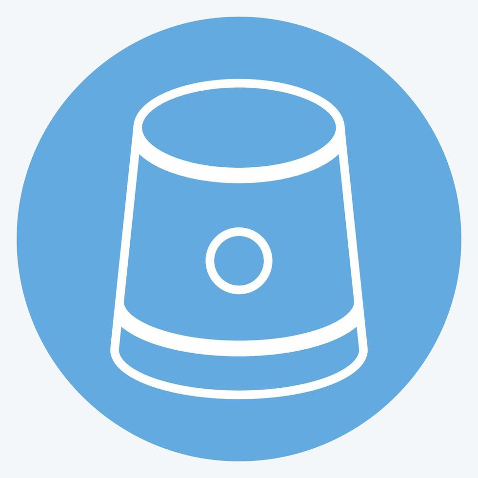 Icon Thimble. suitable for Tailor symbol. blue eyes style. simple design editable. design template vector. simple symbol illustration vector