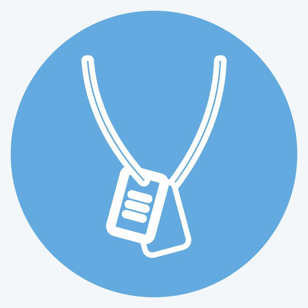 Icon Chain. suitable for men accessories symbol. blue eyes style. simple design editable. design template vector. simple symbol illustration vector