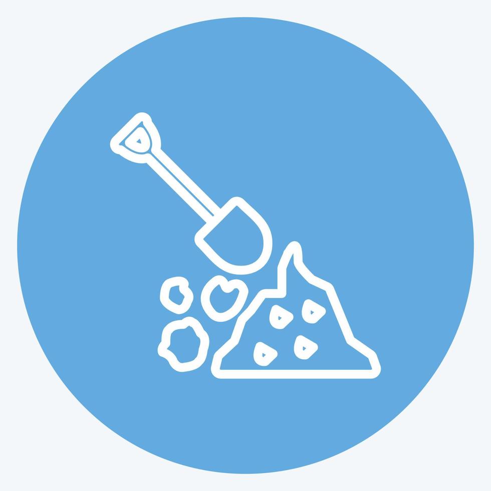 Icon Debris Management. suitable for Community symbol. blue eyes style. simple design editable. design template vector. simple symbol illustration vector