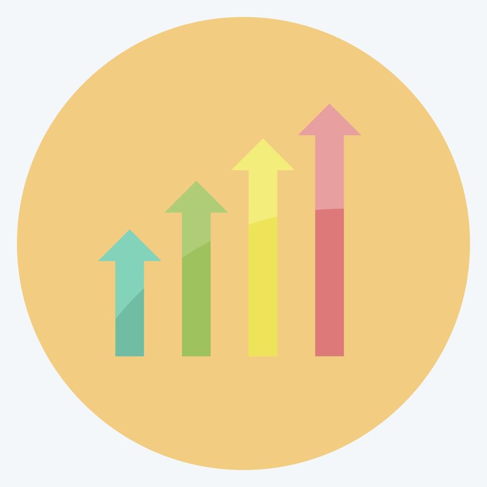 Icon Revenues. suitable for digital web symbol. flat style. simple design editable. design template vector. simple symbol illustration vector
