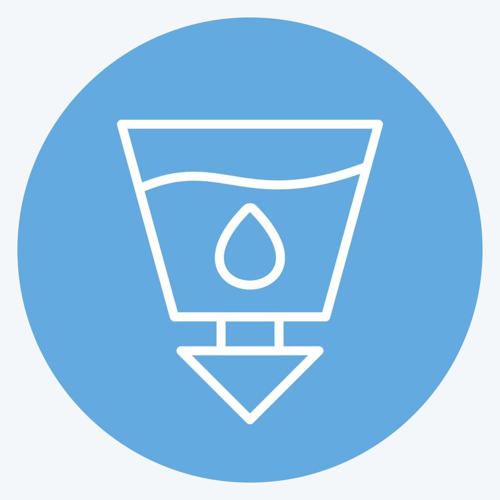 Icon Sanitation. suitable for Community symbol. blue eyes style. simple design editable. design template vector. simple symbol illustration vector