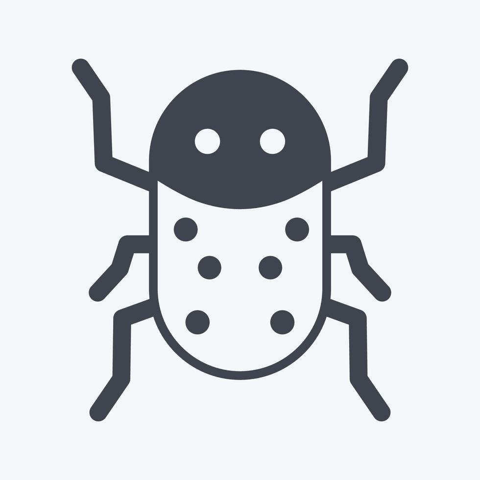 Icon Insect Infestation. suitable for disasters symbol. glyph style. simple design editable. design template vector. simple symbol illustration vector