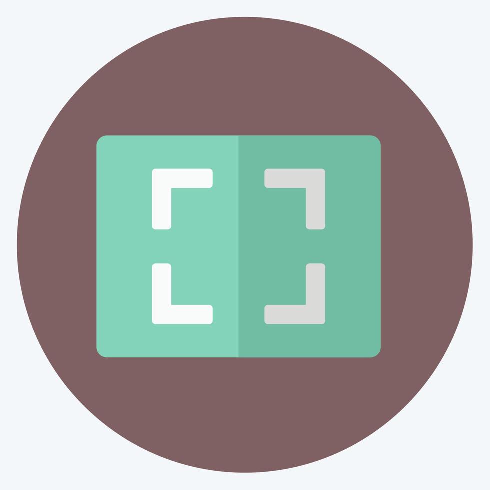 Icon Aspect Ratio. suitable for Infographics symbol. flat style. simple design editable. design template vector. simple symbol illustration vector