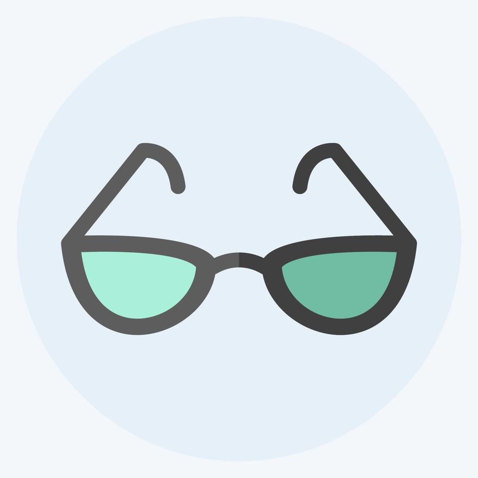 Icon Reading Glasses. suitable for men accessories symbol. flat style. simple design editable. design template vector. simple symbol illustration vector