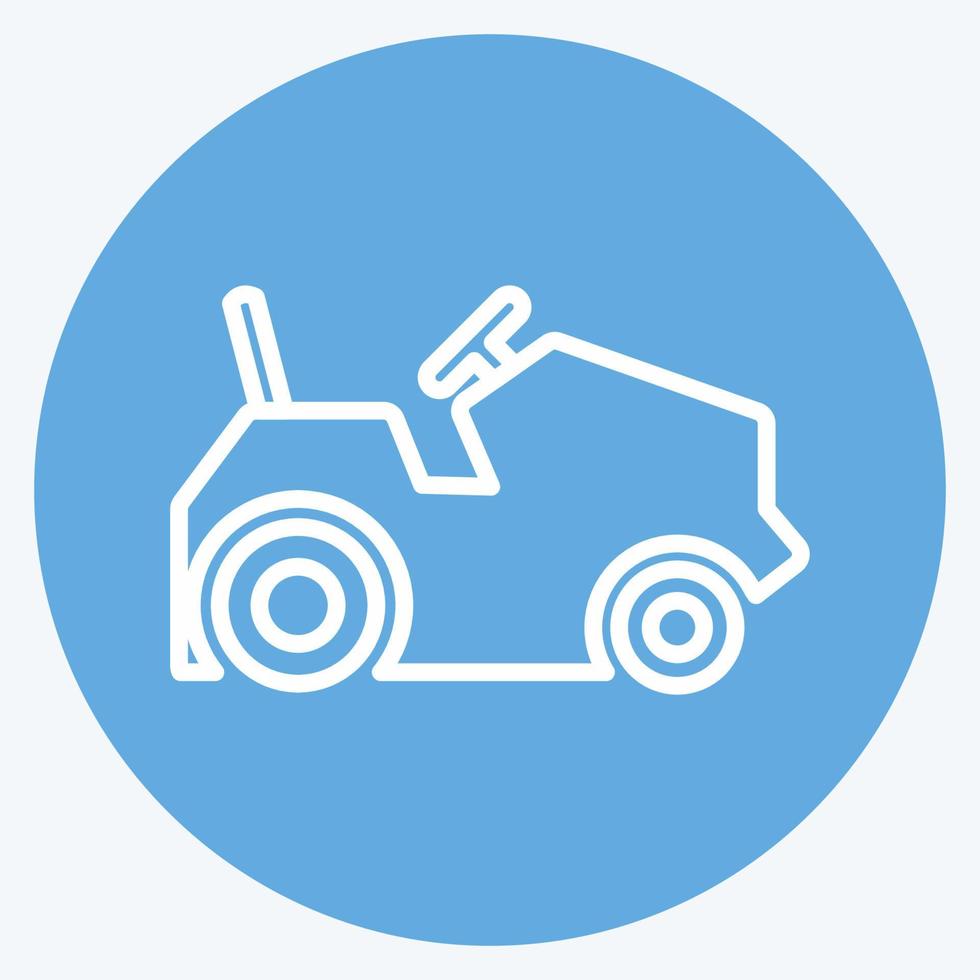 Icon Farm Vehicles. suitable for Garden symbol. blue eyes style. simple design editable. design template vector. simple symbol illustration vector