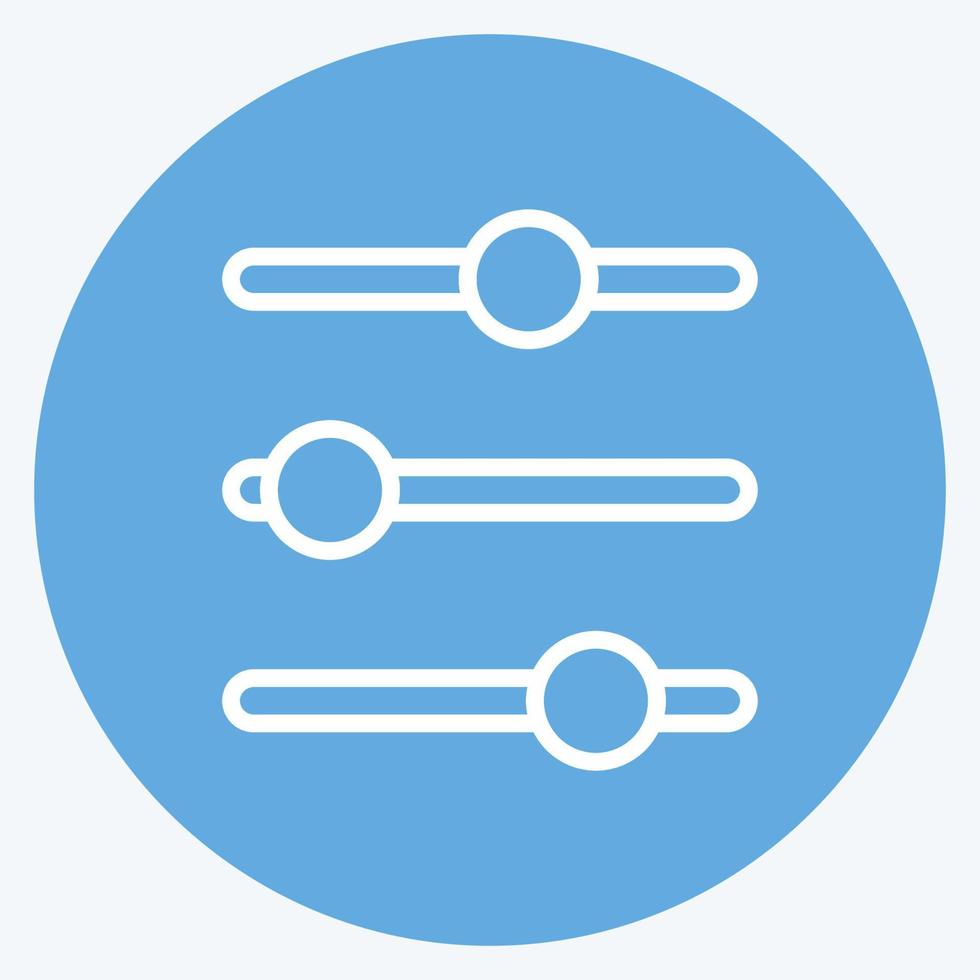 Icon Controls. suitable for web interface symbol. blue eyes style. simple design editable. design template vector. simple symbol illustration vector