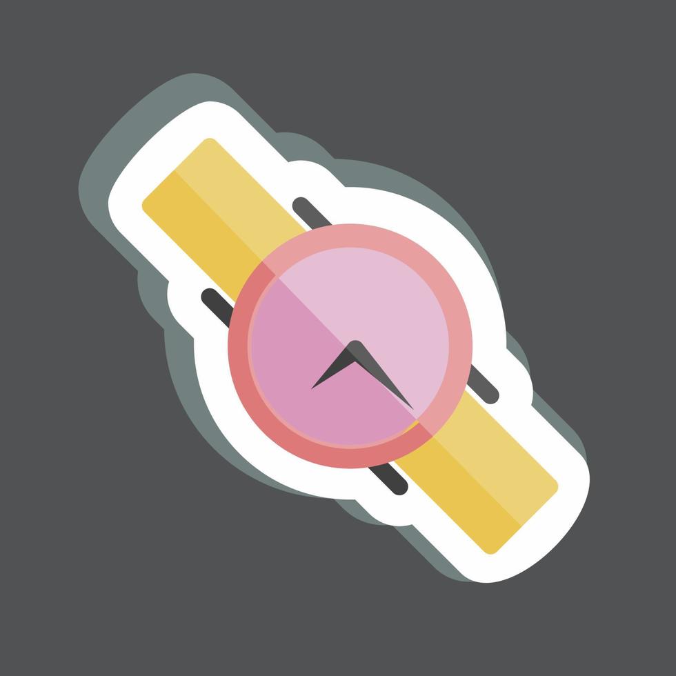 Sticker Watch. suitable for beauty care symbol. simple design editable. design template vector. simple symbol illustration vector